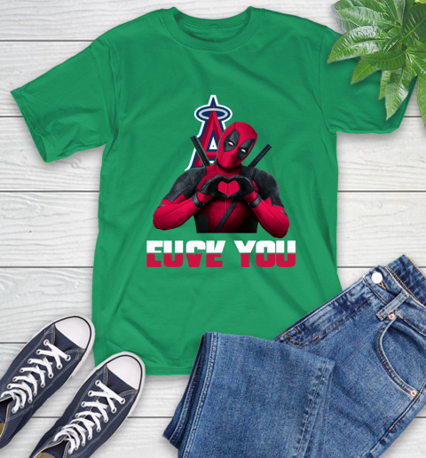 MLB Los Angeles Angels Deadpool Love You Fuck You Baseball Sports T-Shirt 7