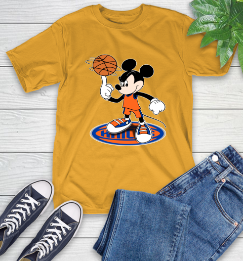 NBA Basketball New York Knicks Cheerful Mickey Disney Shirt T-Shirt 3
