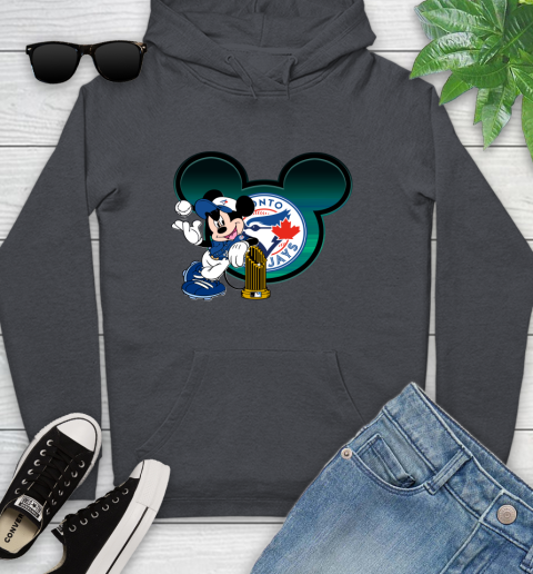 MLB Toronto Blue Jays The Commissioner's Trophy Mickey Mouse Disney Youth Hoodie 8