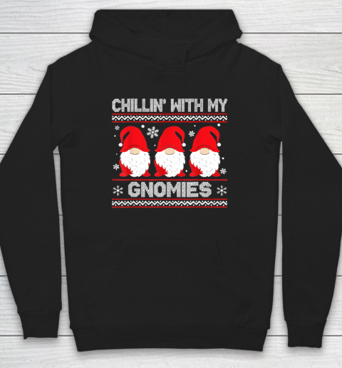 Chillin With My Gnomies Matching Family Christmas Gnome Hoodie