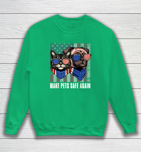 Make Pets Safe Again Trump Harris Debate Eating The Dogs Cat Sweatshirt 4