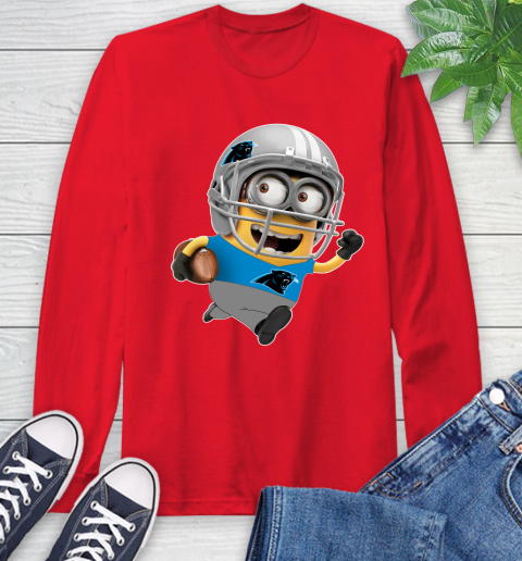 NFL Carolina Panthers Minions Disney Football Sports Long Sleeve T-Shirt 10
