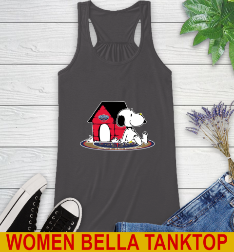 NBA Basketball New Orleans Pelicans Snoopy The Peanuts Movie Shirt Racerback Tank 12