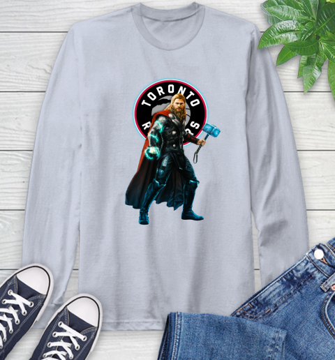 NBA Thor Avengers Endgame Basketball Toronto Raptors Long Sleeve T-Shirt 6