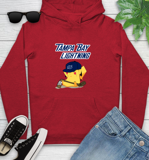 NHL Pikachu Hockey Sports Tampa Bay Lightning Youth Hoodie 11