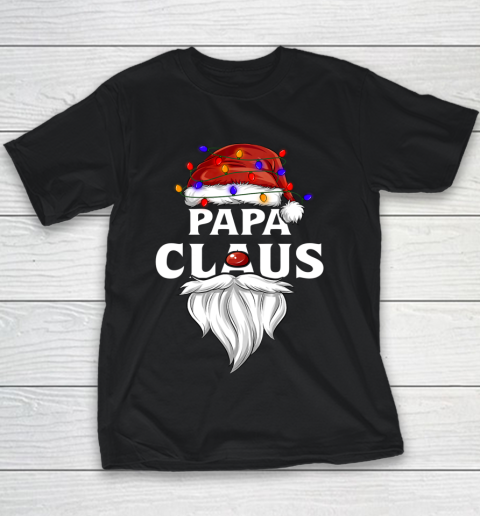 Papa Claus Shirt Christmas Pajama Family Matching Xmas Youth T-Shirt