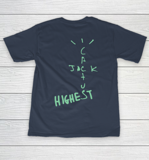Travis Scott Jordan Cactus Jack Highest Olive Front And Back T-Shirt 13