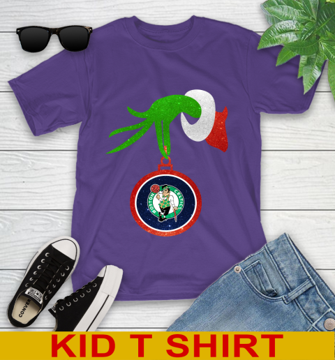 Boston Celtics Grinch Merry Christmas NBA Basketball Youth T-Shirt 4
