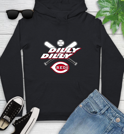 MLB Cincinnati Reds Dilly Dilly Baseball Sports Youth Hoodie 2