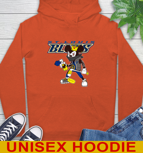 St.Louis Blues NHL Hockey Mickey Peace Sign Sports Hoodie 5