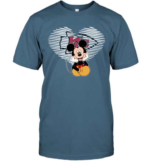 NFL Kansas City Chiefs The Heart Mickey Mouse Disney Football T Shirt qT9ENZLt3LR classic t shirt 2 95 151514 front indigo blue