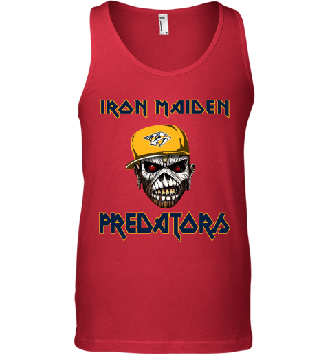 NHL Nashville Predators Iron Maiden Rock Band Music Hockey Sports TmNAv9Ontpq unisex tank 17 95 151514 front red