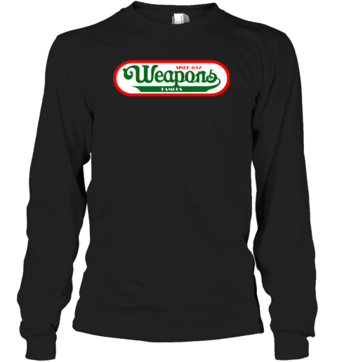 Weapons Movie Wienerschnitzel Logo Parody Premium Long Sleeve T-Shirt