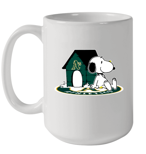 MLB Baseball Oakland Athletics Snoopy The Peanuts Movie Shirt Ceramic Mug 15oz