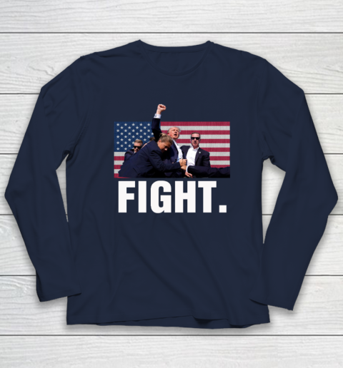 Trump Shooting Shirt Old Row Trump Fight Long Sleeve T-Shirt 2