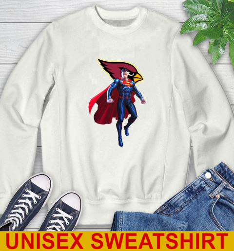 NFL Superman DC Sports Football Arizona Cardinals Sweatshirt