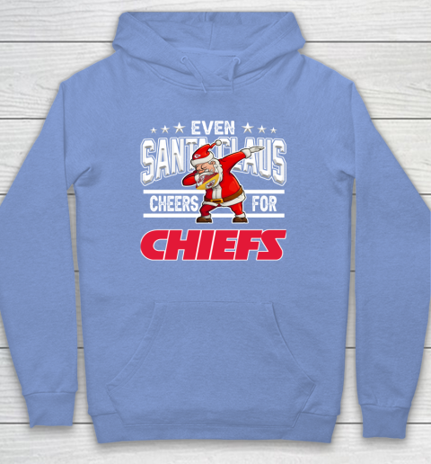 Kansas City Chiefs Even Santa Claus Cheers For Christmas NFL Hoodie 8