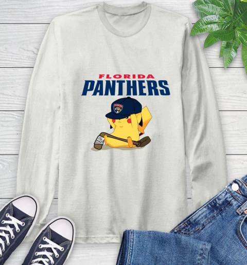 NHL Pikachu Hockey Sports Florida Panthers Long Sleeve T-Shirt 12