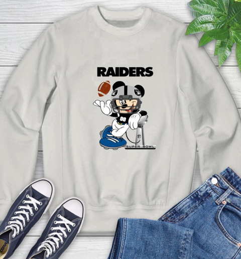 NFL Oakland Raiders Mickey Mouse Disney Super Bowl Football T Shirt Sweatshirt 12