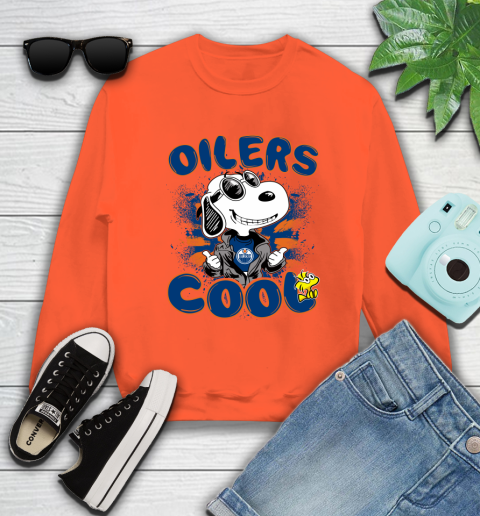 NHL Hockey Edmonton Oilers Cool Snoopy Shirt Sweatshirt - Image 4
