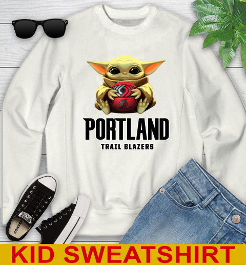 NBA Basketball Portland Trail Blazers Star Wars Baby Yoda Shirt 113