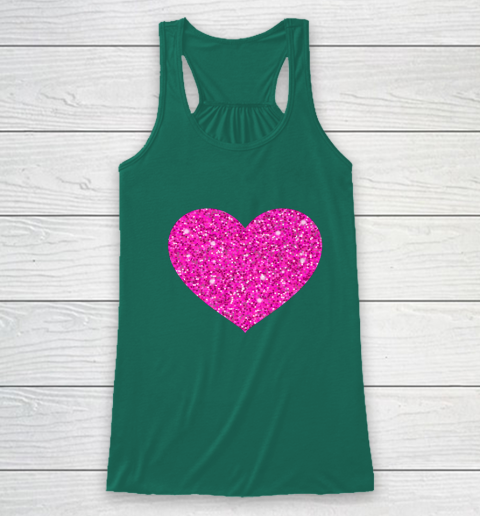 Pink Valentine Heart Love Fun Husband Wife Racerback Tank 5