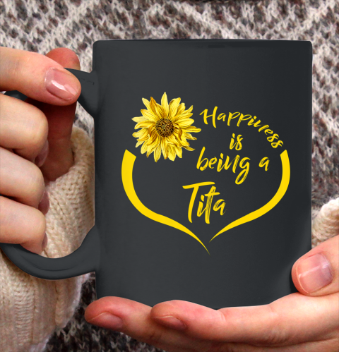 Womens Tita Gift Happiness Is Being A Tita Ceramic Mug 11oz 2