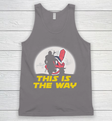 Cleveland Indians MLB Baseball Star Wars Yoda And Mandalorian This Is The Way Tank Top 6