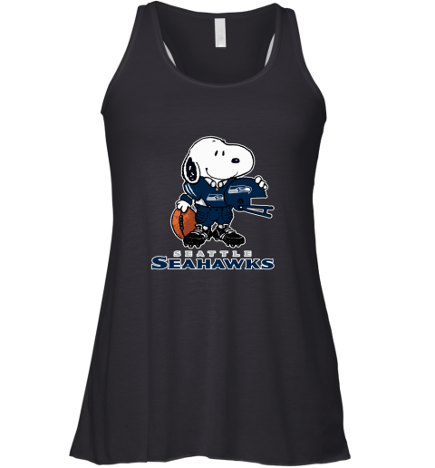 Snoopy A Strong And Proud Seattle Seahawks Player NFL Racerback Tank