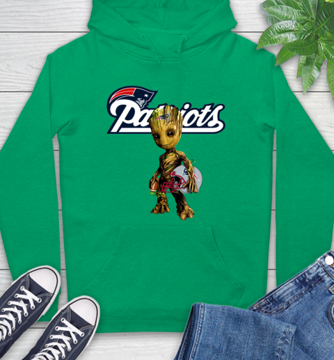 New England Patriots NFL Football Groot Marvel Guardians Of The Galaxy Hoodie 8