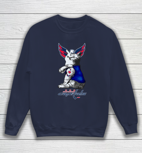 NHL My Cat Loves Washington Capitals Hockey Sweatshirt 2