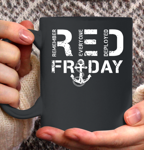 On Fridays We Wear Red Friday Military Navy Soldiers Ceramic Mug 11oz