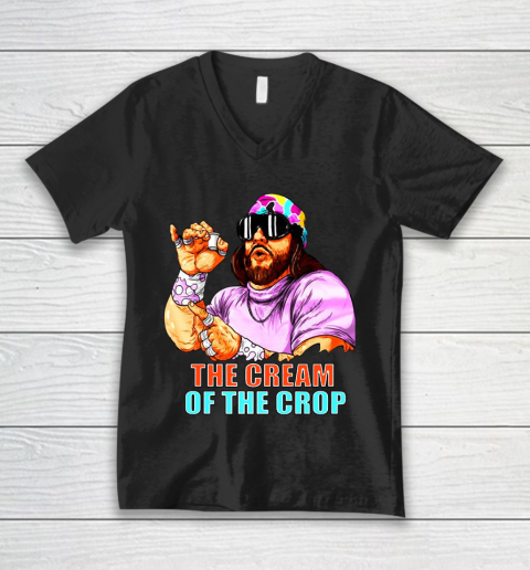 Macho Man T Shirt SAVAGE CREAM OF THE CROP V-Neck T-Shirt