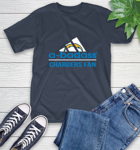 NFL A Badass Los Angeles Chargers Fan Adidas Football Sports T-Shirt 3