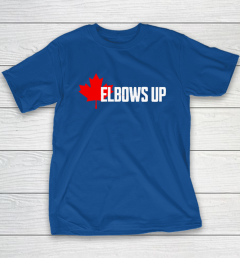 Elbows Up Canada True North Strong and Free Proud Canadian Youth T-Shirt 6