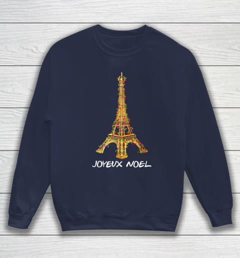 Joyeux Noel French Merry Christmas Eiffel Tower Sweatshirt 2