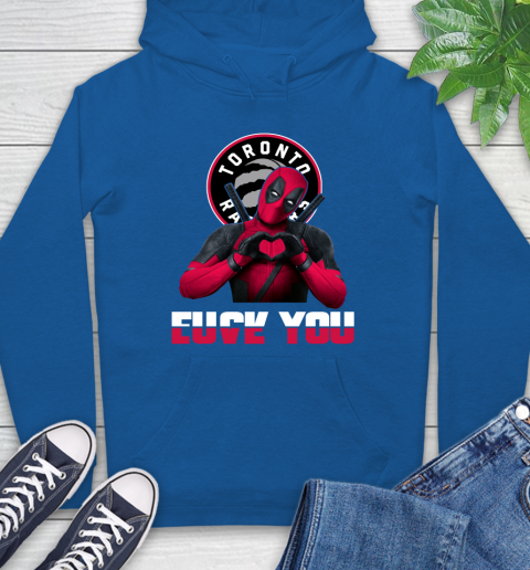 NBA Toronto Raptors Deadpool Love You Fuck You Basketball Sports Hoodie 9