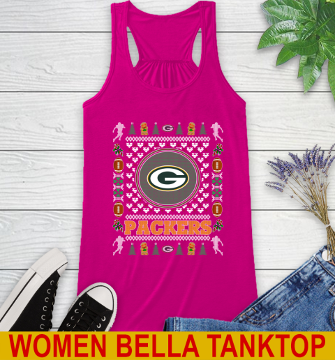 Green Bay Packers Merry Christmas NFL Football Loyal Fan Racerback Tank 6