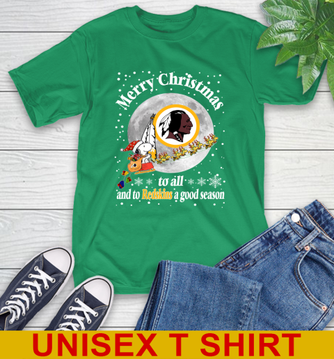 Washington Redskins Merry Christmas To All And To Redskins A Good Season NFL Football Sports T-Shirt 7