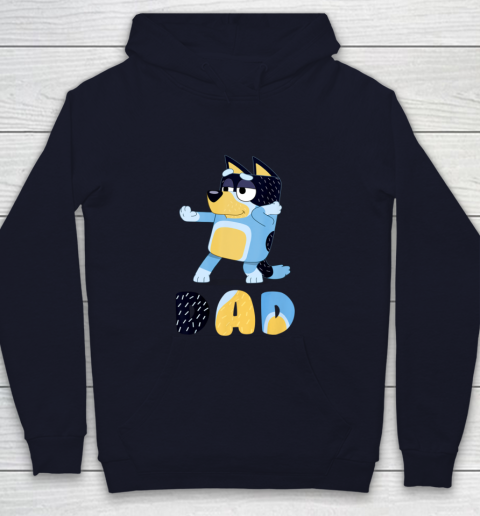 Bluey Dad for Daddy's on Father's Day Bandit Funny Gift Youth Hoodie 2