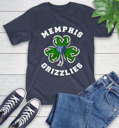 NBA Memphis Grizzlies Three Leaf Clover St Patrick's Day Basketball Sports T-Shirt 3
