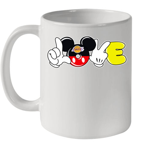 Los Angeles Lakers NBA Basketball Love Mickey Disney Sports Ceramic Mug 11oz