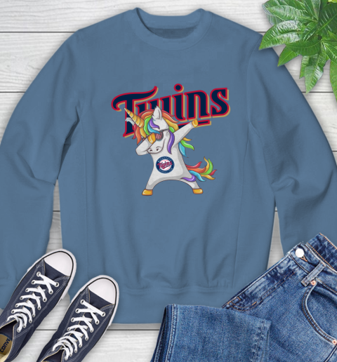 Minnesota Twins MLB Baseball Funny Unicorn Dabbing Sports Sweatshirt 7
