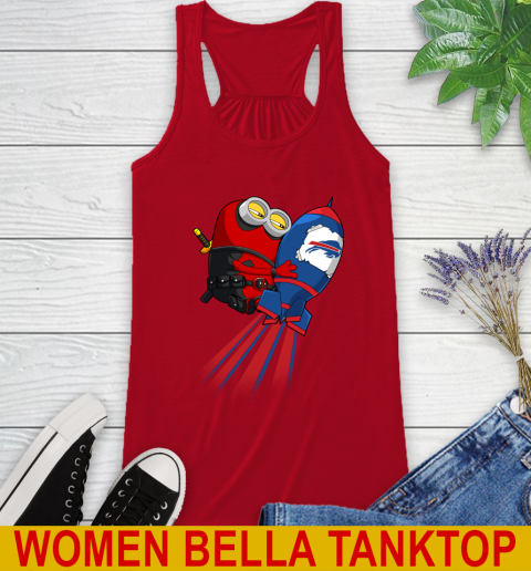 NFL Football Buffalo Bills Deadpool Minion Marvel Shirt Racerback Tank 4