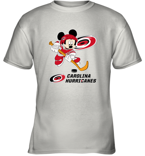 NHL Hockey Mickey Mouse Team Carolia Hurricanes Youth T-Shirt