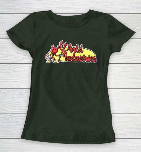 World Industries Devil Satan Hook Ups Skate Hookups Hook Ups Vintage 90's Women's T-Shirt 4
