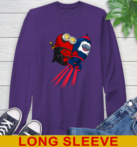NBA Basketball New Orleans Pelicans Deadpool Minion Marvel Shirt Long Sleeve T-Shirt 5