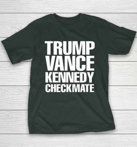 Trump Vance Kennedy Checkmate 2024 Election Republican Conserve The Win Youth T-Shirt 3