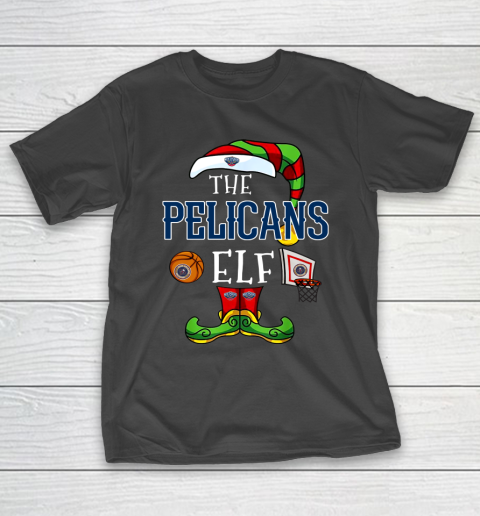 New Orleans Pelicans Christmas ELF Funny NBA T-Shirt