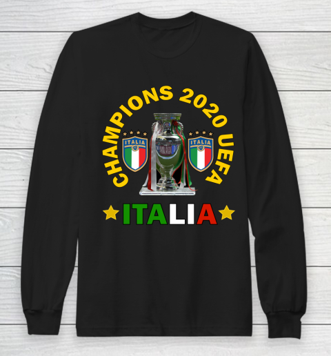 Italy Champions Euro 2020 ITALIA BAGE CHAMPIONS CUP ITALIA UEFA 2020 Long Sleeve T-Shirt